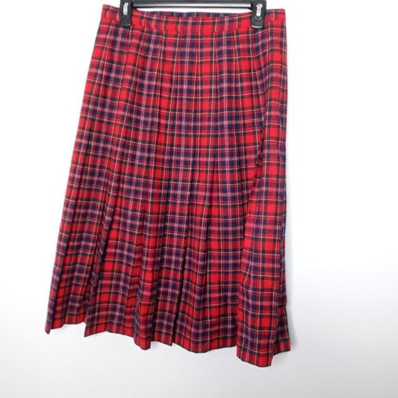 Vintage Pendleton plaid wool wrap skirt - Picture 4 of 7